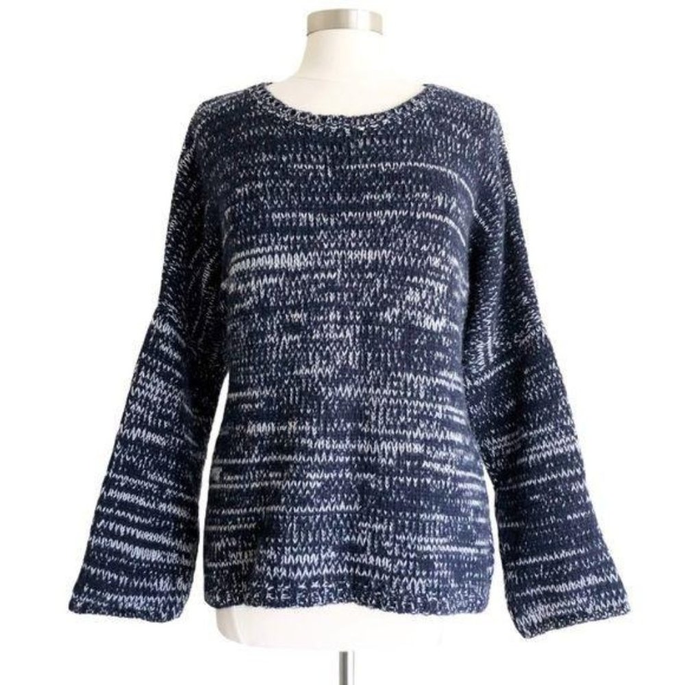 APC Marled Knit Wool Long Sleeve Sweater Sz L